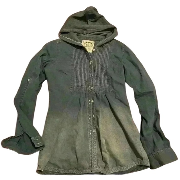 Levi’s umbre denim girls shirt size large  (12-14) - Picture 1 of 7